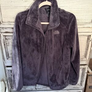 The North Face Women's Plush Purple/Grey Teddy Jacket